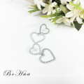 2020 New Style Handmade Wholesale Girlfriend Gift Long Heart Earrings